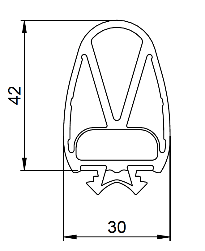 ClickLine 42mm Resistive Safety Edge
