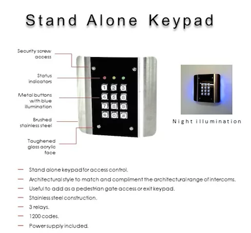 AES AESKP Architectural Keypad
