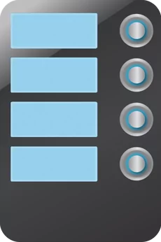AES Mod-4b | 4 Button Illuminated Module