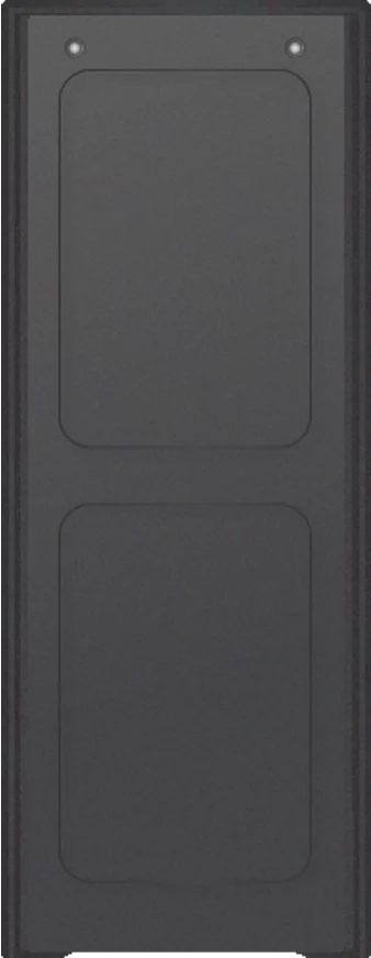 AES mod-1x2 | One by Two Module Assembled Back Box and Mounting Plate