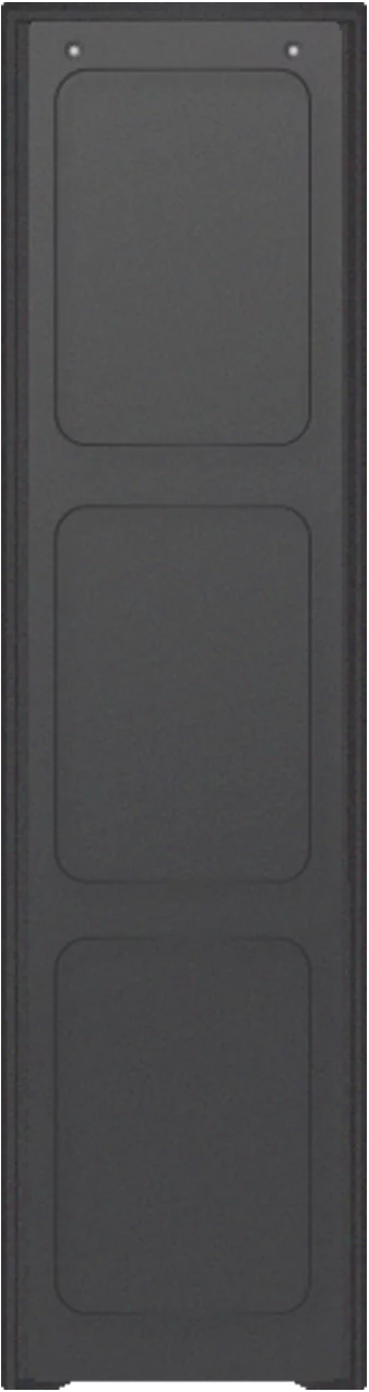 AES mod-1x3 | One by Three Module Assembled Back Box and Mounting Plate