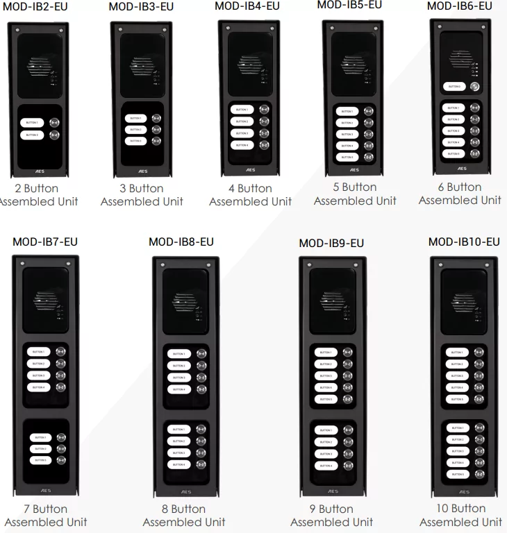 AES Pre-assembled Modular Units | Multi Button Modular