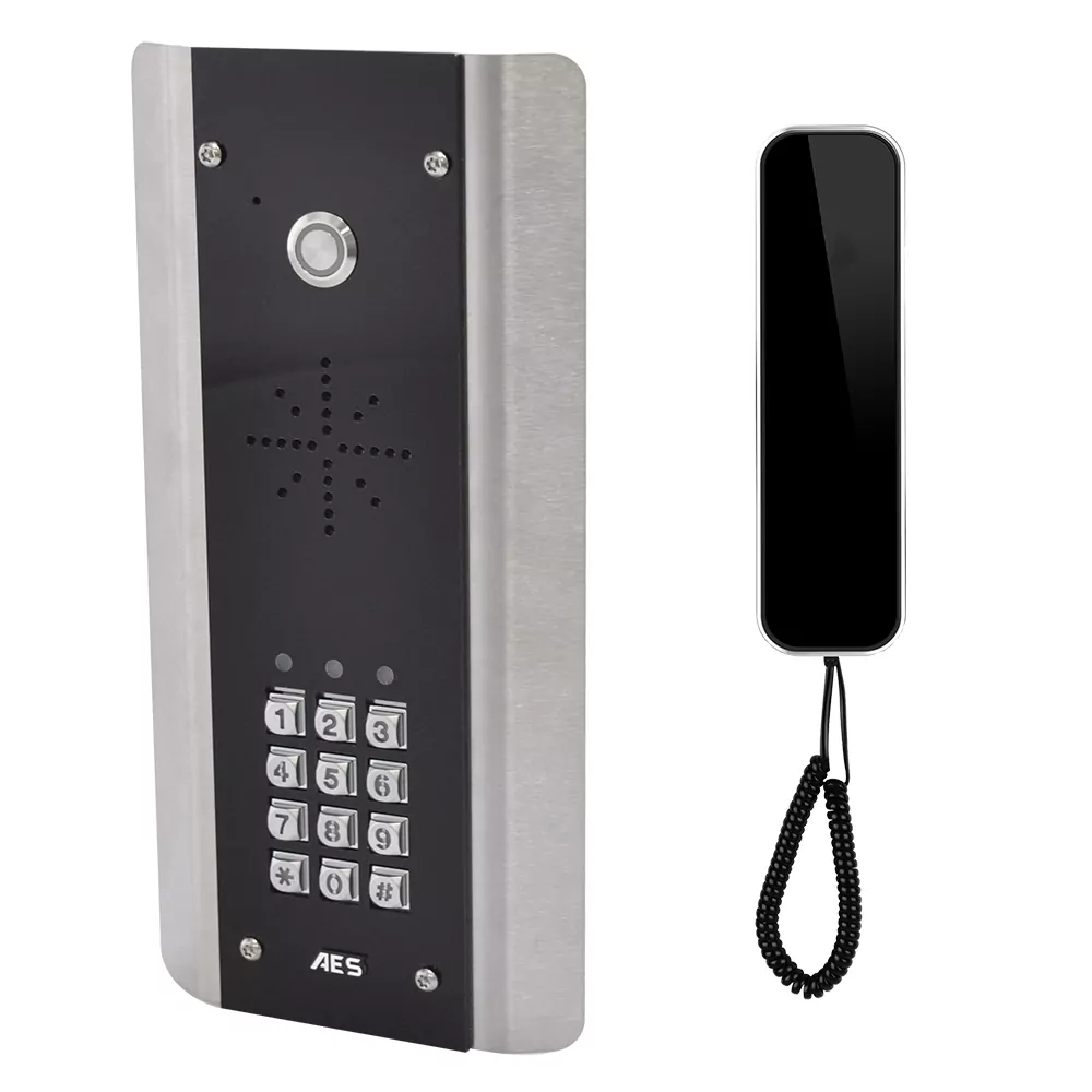 AES SLIM-CL-ABK | Slim Hardwired Audio Intercom System
