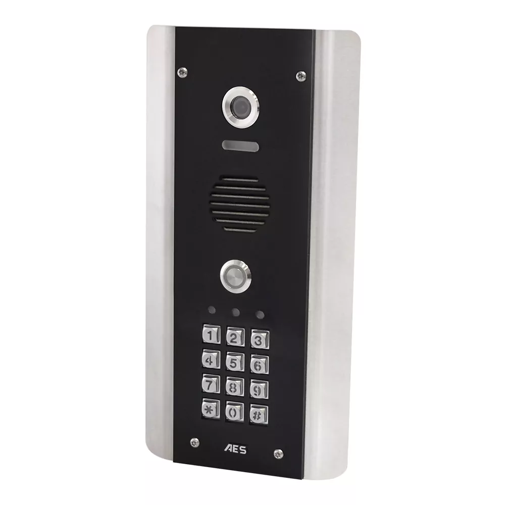 AES Stylus-vid-abk-cp | Additional architectural door/gate panel with keypad.