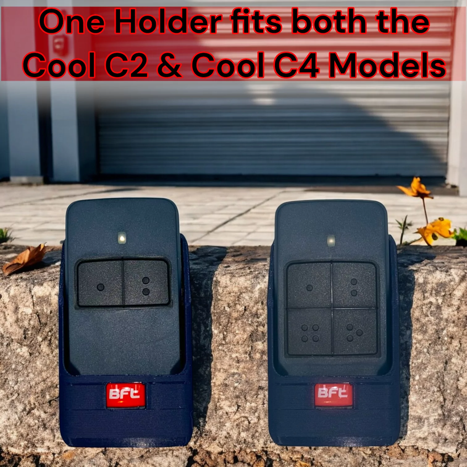 Wall & Car Vent Holder For BFT Mitto COOL C2 and C4 Gate Remotes