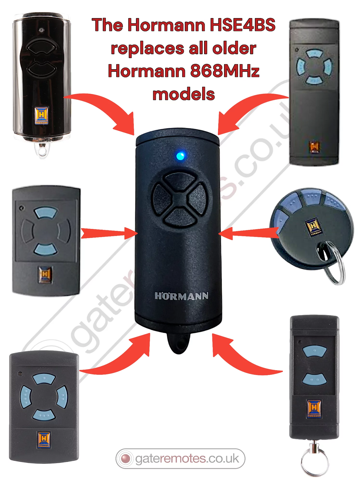 Hormann HSE4BS 4511736 | Garage door remote