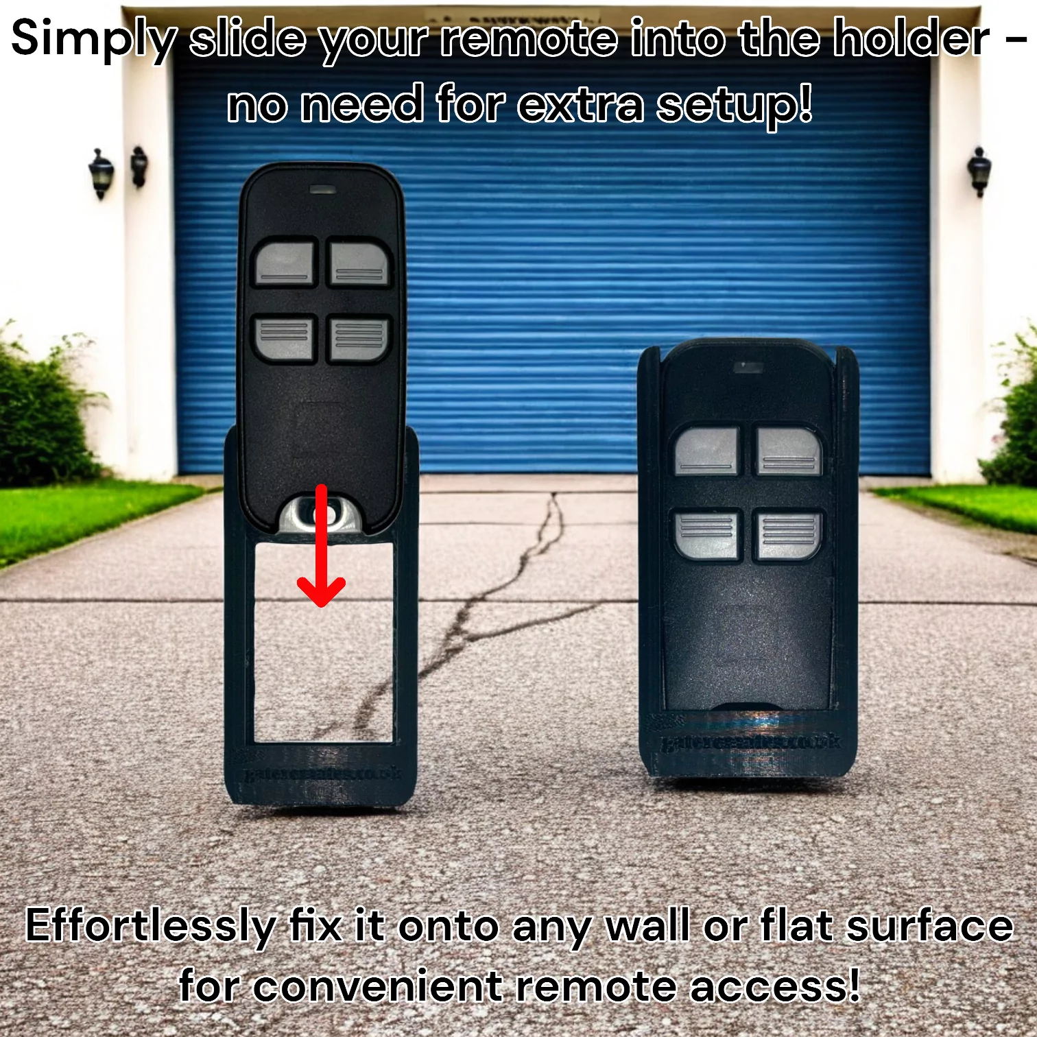 Wall and Car Vent Holder For SEIP TS STEEL SKR433-3 Garage Door Remotes