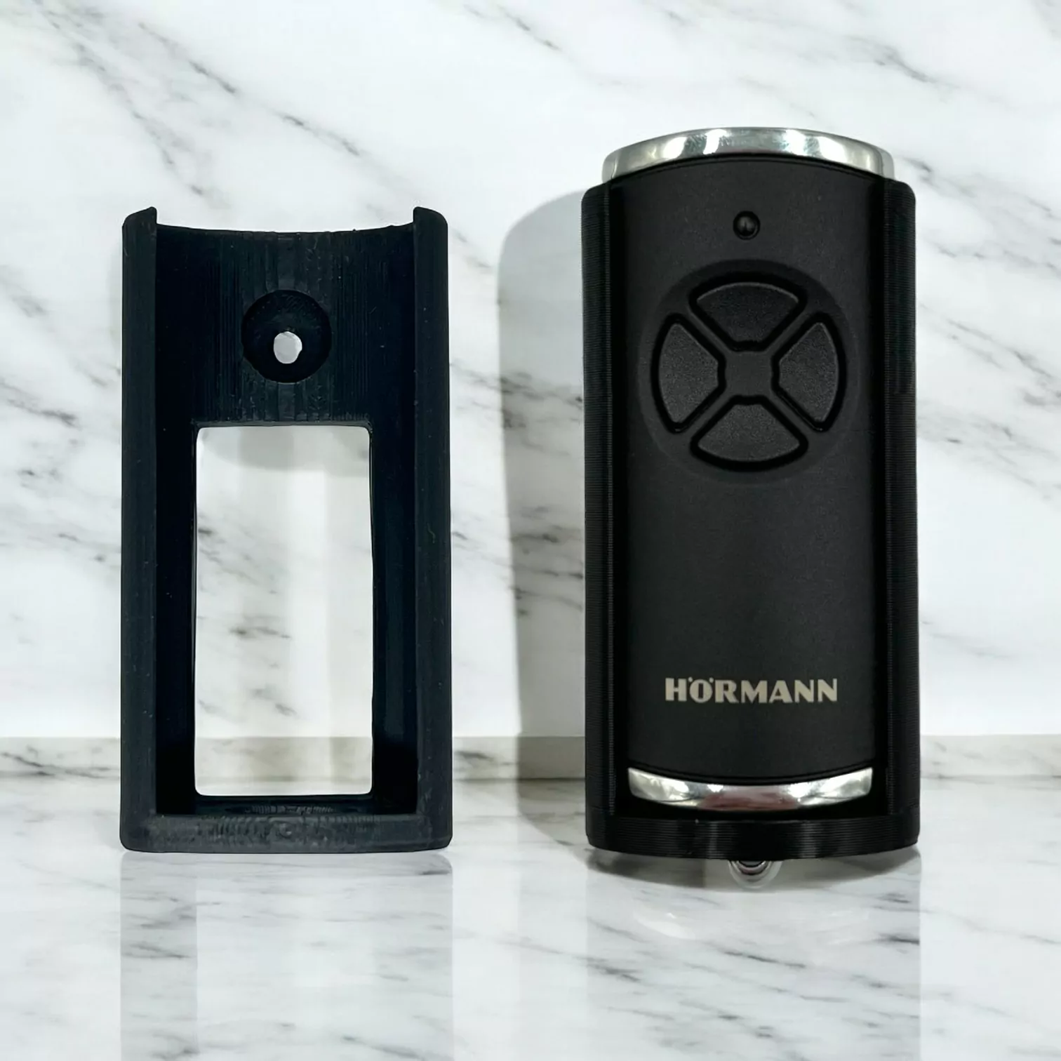 Wall & Car Vent Holder For Hormann HSE4 BS Garage Remote Black