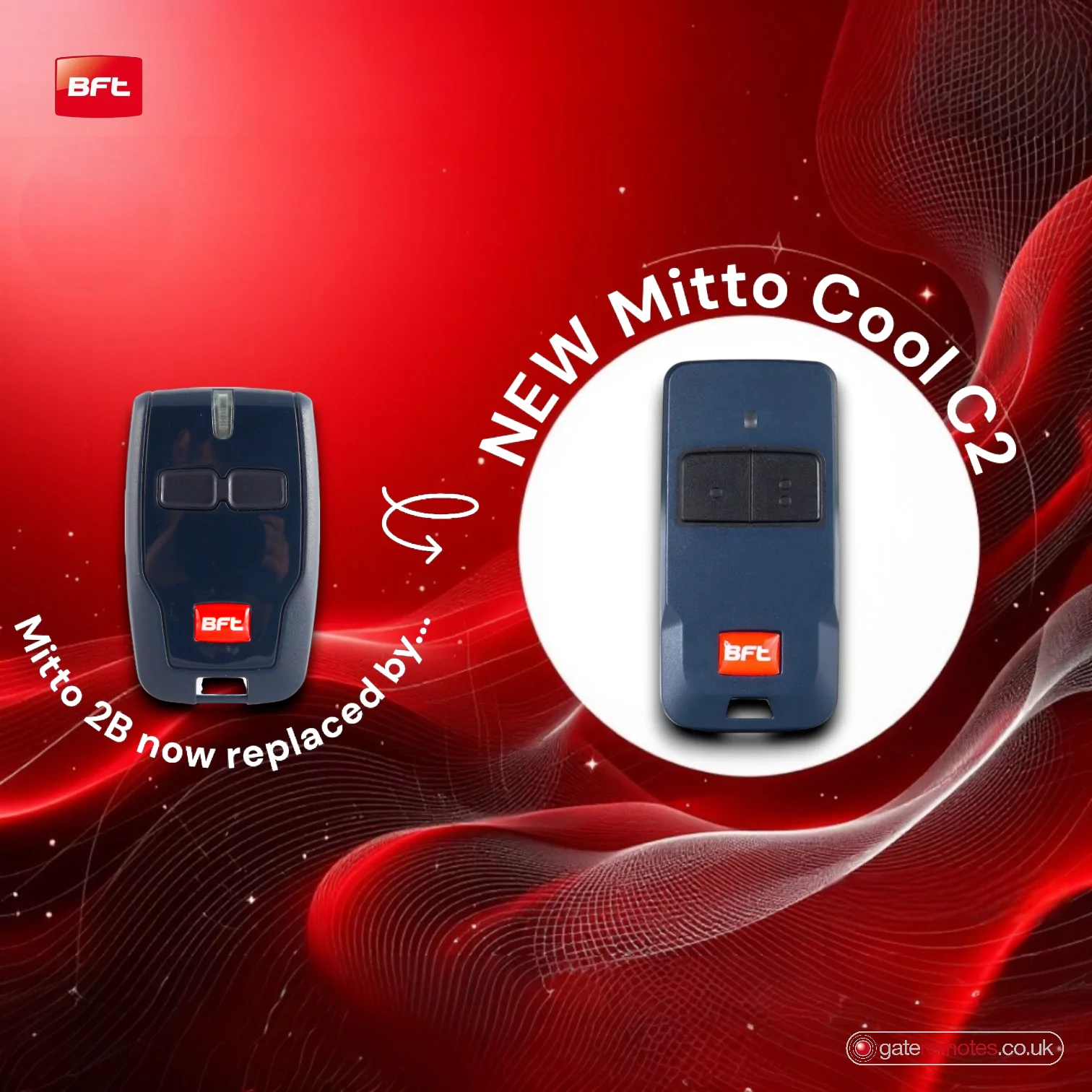 BFT MITTO2B Gate Remote