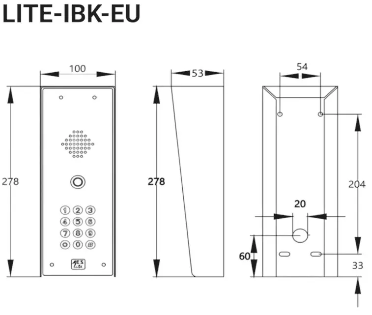 AES Cellcom Lite LITE-IBK-EU GSM Intercom System