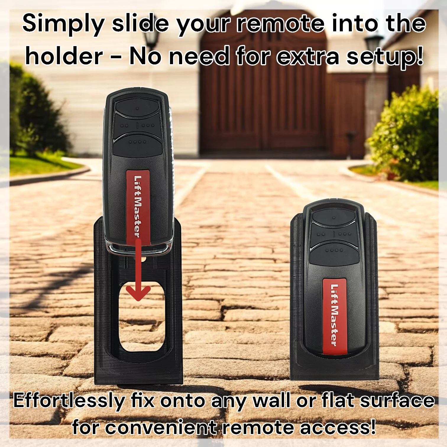 Wall & Car Vent Holder for Liftmaster TX4 UNI F